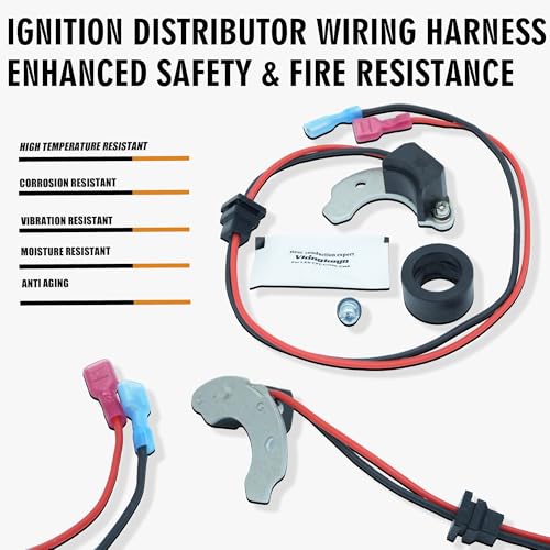 AC905535 Electronic Ignition Module Harness Waterproof Compatible with 1954-1981 VW Beetle Super Beetle Karmann Ghia Campmobile Fastback Squareback 009 1.1L 1.2L 1.3L 1.5L 1.6L 1.7L 1.8L - size: AC905535