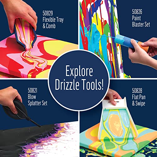 FolkArt Drizzle Open Pour Cups, Set of 6 Circle Cups for DIY Paint Pouring Arts and Crafts Projects, 61852 - style: Circle Pour Cups