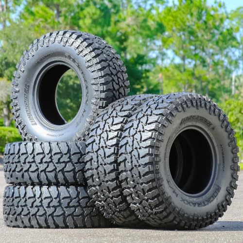 2 x Landspider Rocktraxx M/T LT37X12.50R17 Mud Terrain E (10 Ply) Tires