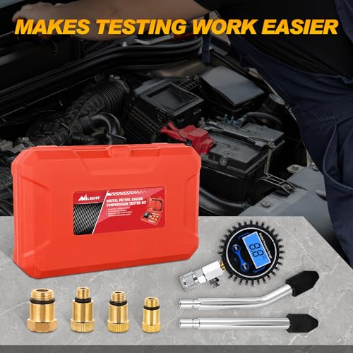 Nilight Compression Tester Kit, Digital Engine Compression Gauge - color: Digital