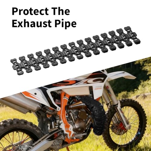 Black Pipe Heat Shield Guard Cover Compatible with Yamaha YZ125 / YZ250,Compatible with KTM 125/150 / 250/300 EXC,Compatible with GASGAS EC 250/300,See Fitment - color: Black