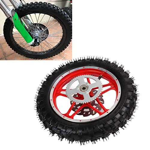 Yctze 2.5‑10in Rear Wheel Rim Tyre Assembly Nonslip Wear off road motorcycle motocross tirespit bike rim 10 inch Dirt Bike Rear Wheel 2.5‑10in Rim Tir
