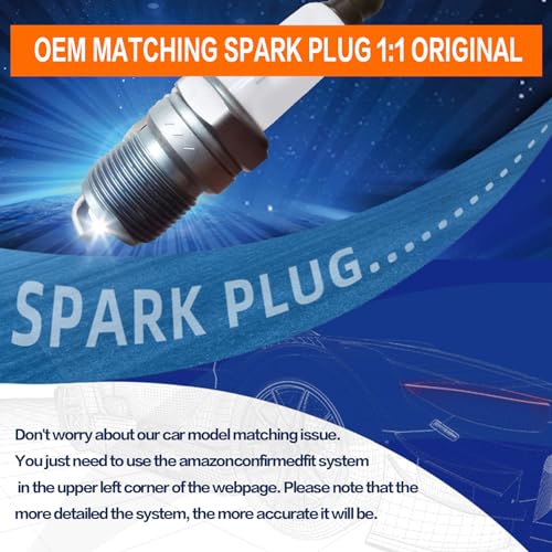 H501 Laser Iridium Spark Plugs – Automotive Replacement Performance Spark Plug,8 Pack