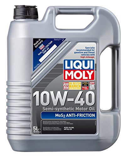 Liqui Moly (2043-4PK) MoS2 Anti-Friction 10W-40 Motor Oil - 1 Liter, (Pack of 4) - size: 1 Liter, Pack of 4