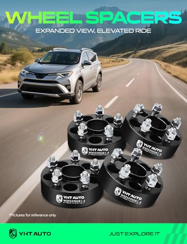YHTAUTO 5x100 Hub Centric Wheel Spacers 1.5 Inch for Saab, Subaru, Toyota - size: 1.5 Inch Thickness, style: 4 PCS
