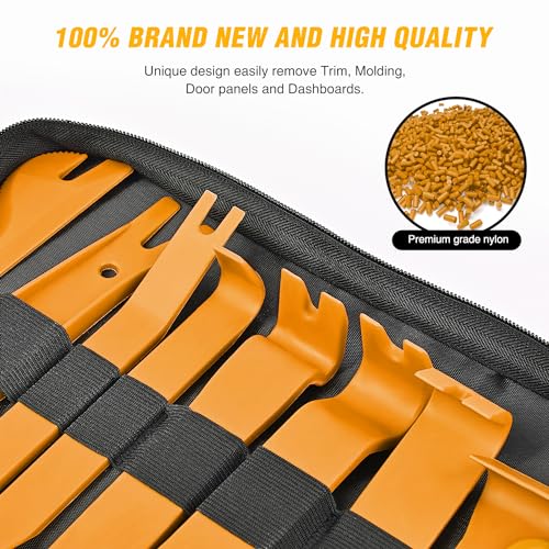 GOOACC 238Pcs Trim Removal Tool Auto Push Pin Bumper Retainer Clip Set - color: 120Pcs Clips + 118 Remover Yellow