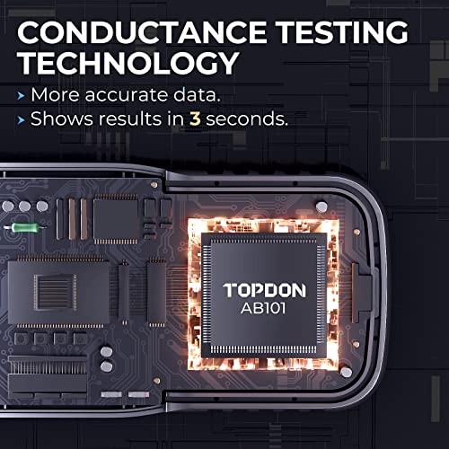 TOPDON AB101 Car Battery Tester 12V Load Tester on Cranking Charging System