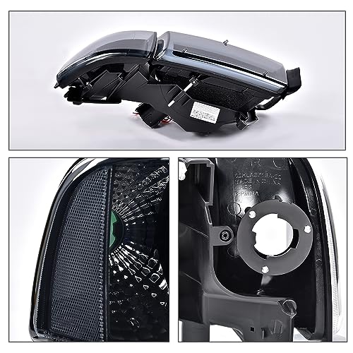 G-PLUS LED Headlights Fit Dodge Ram 1500 1994-2001/Ram 2500 3500 1994-2002 - size: Fit Dodge Ram 1994-2001(Smoke)