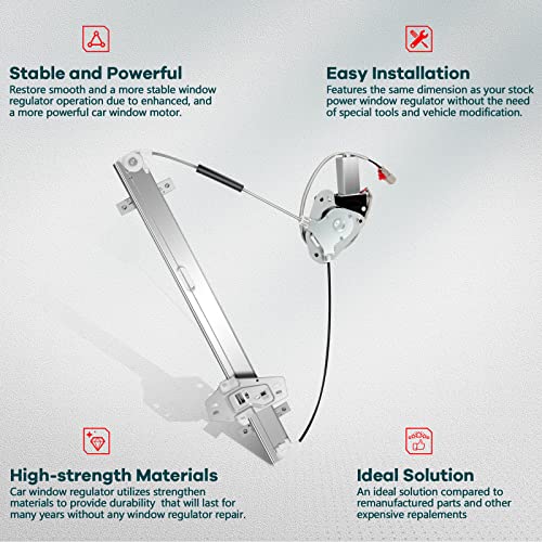 FINDAUTO Front Right Power Window Regulator for 2003-2008 for Honda Pilot - size: Front Right, style: 2003-2008 for Honda Pilot
