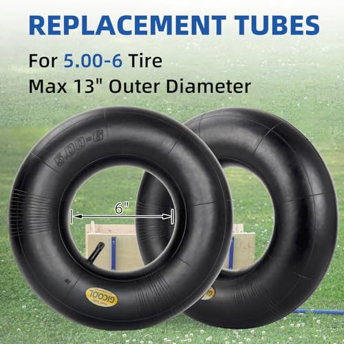 GICOOL 13x5.00-6 Inner Tubes, TR-13 Valve Stem 2 Pack - size: 13x5.00-6,TR-13