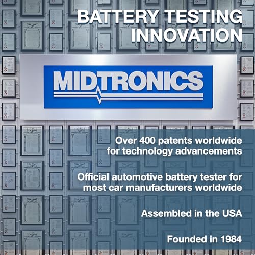 Midtronics - 12V Advanced Automotive Battery Diagnostic Tool Electrial System Tester, PBT-200 - 200-850 CCA Battery Load Tester Cranking and Charging System - Conductance Testing-Service Diagnostics