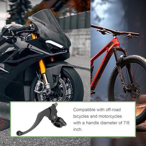2 PCS Bike Brake Levers, Clutch Lever, Clutch Brake Handle Levers Perch, Compatible with Honda CRF50 XR50 (Black)