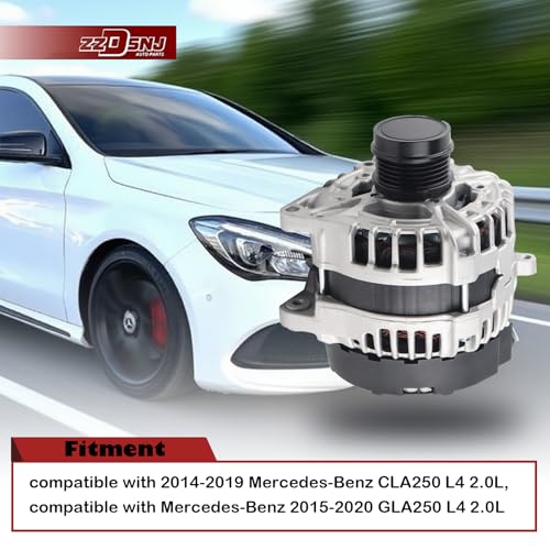 0125711030 Alternator Compatible with 2014-2019 Mercedes-Benz CLA250 - color: 2014-2019 Mercedes-Benz CLA250