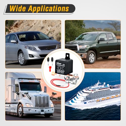 Nilight Remote Battery Disconnect Switch 12V 200A - color: 200A Remote Control