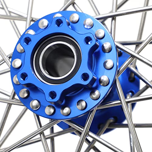 TOFR 12" x 2.15" Front Wheel Hub Rim Spoke Wheel for Surron Light Bee X LBX - color: Blue, size: 12" Front