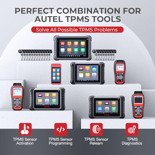 Autel MaxiTPMS MX Sensors 20 PCS: 2026 20 Pack Metal Stem 315/433MHz TPMS Sensors, Universal Tire Sensor Programmed by TPMS Tool TS408S TS508WF Kit MS906 Pro-TS MK808TS MS906TS MP900TS MK900TS