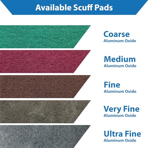 TJR® Scuff Pads 10-Pack – Non-Woven Fleece Buffing Pads for Automotive, Autobody – Multipurpose 6 x 9 Inch Scouring Pad – Tear Resistant Wet and Dry Use Sanding Pads (Very Fine P800) - style: Very Fine P800