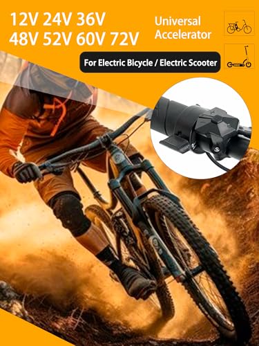 Thumb Throttle Ebike, Electric E Bike Throttle 3 Pin Male Connector