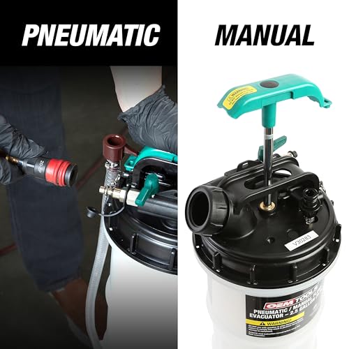 OEMTOOLS 24937 Pneumatic/Manual Fluid Extractor, 6L Oil Extractor Pump - size: 6.0 Liter