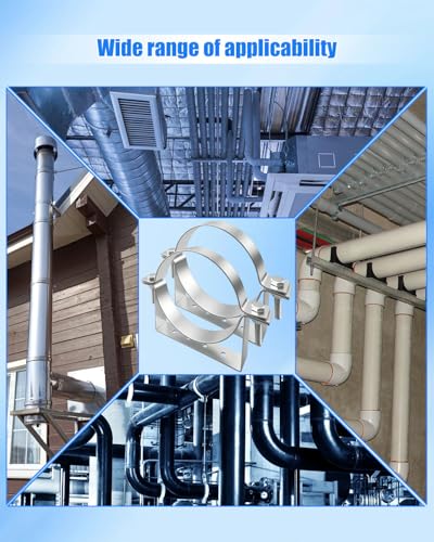 2Pcs 6 Inch Pipe Hanger Chimney Support Bracket - size: Diameter: 6 Inches