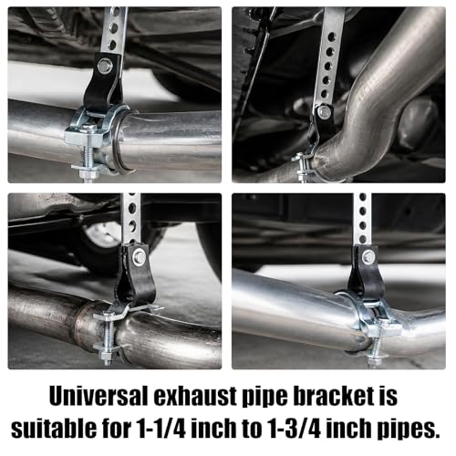 Penitue Universal RV Exhaust Pipe Hanger for Forest River Onan Cummins 1552174, Generator Muffler Tail Bracket Replacement Fits 1-1/4" to 1-3/4" OD Exhaust Pipe