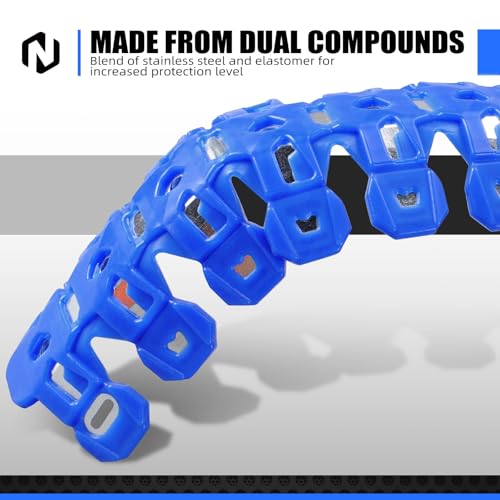 NICECNC Pipe Heat Shield Cover Guard Protector Motorcycle Blue - color: Blue