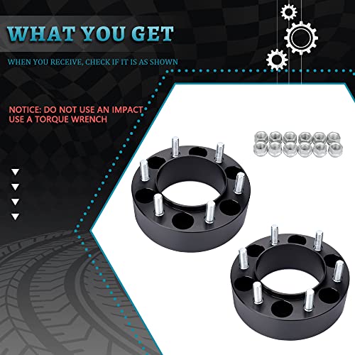 IRONTEK 6x5.5 Wheel Spacers 2inch, 106mm Fit for Toyota,for Lexus, M12x1.5 - color: 6x139.7mm-2PCS