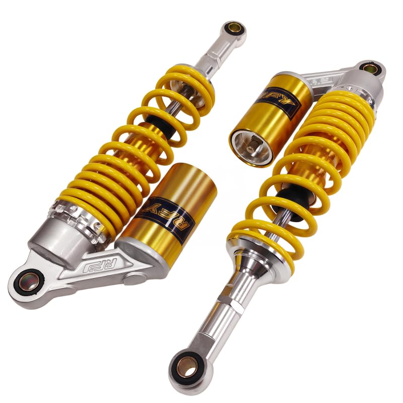 360mm Rear Shock Absorber Suspension Motorcycle ATV Quad 7mm Spring - color: Yellow