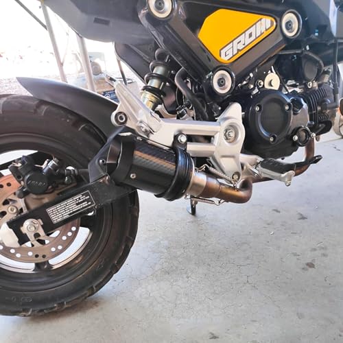 Motorcycle Carbon Fiber Exhaust Muffler Black Fits for Kawasaki Z900, GSXR750, CBR650