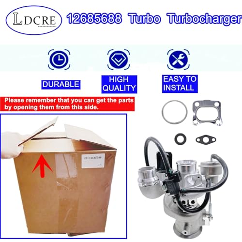 12685688 Turbo Turbocharger Compatible with Chevy Equinox 2018-2022, Compatible with GMC Terrain 2018-2022, Replaces 25206073 12699230 12685688 12679699 847-1653 4918004160 12679399