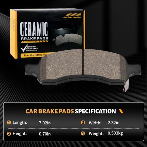 D1169 Front Brake Pads Fit For Buick Rainier 2006-2007;Chevrolet Colorado 2009-2012,Trailblazer 2006-2009; GMC Canyon 2009-2012,Envoy 2006-2009;Isuzu Ascender 2006-2008,Saab 9-7x 2006-2009 - style: HZ1169