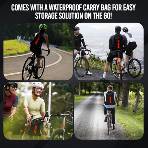 2-3 Bike Cover Waterproof Outdoor, Heavy Duty 210D Oxford Bicycle Cover - size: 83x35x46 inches (Stationary)