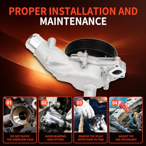LR033993 Engine Water Pump Kit for Jaguar XF Range Rover - size: LR033993