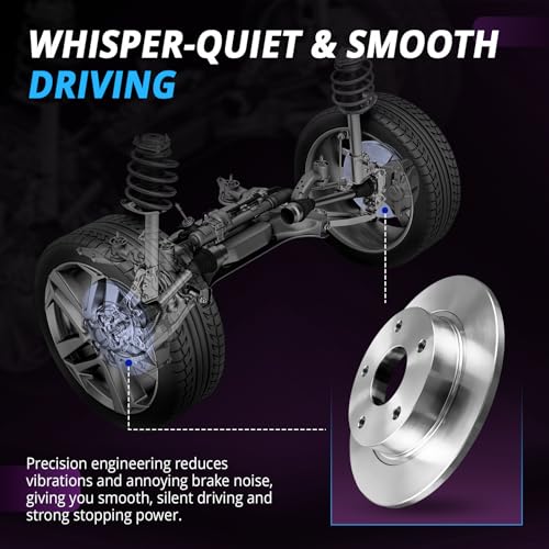 12.8" Front 13.02" Rear Brake Kit Compatible with Buick Enclave