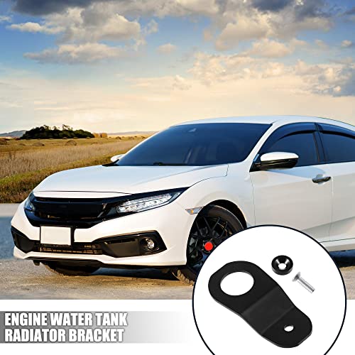 X AUTOHAUX Engine Water Tank Radiator Bracket Radiator Stay Mount Bracket and Washer Kit for Honda Civic 1996-2000 Aluminum Alloy Black 1 Set - color: Black