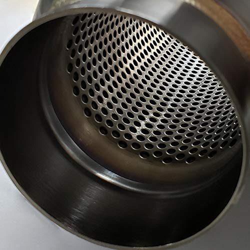 Stainless Bullet/Bottle Style Resonator - SS304 (4" x 12" OAL) - size: 4" x 12" OAL
