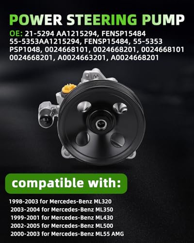 SCITOO Power Steering Pump for Mercedes-Benz ML320 ML430 ML500 ML55 AMG