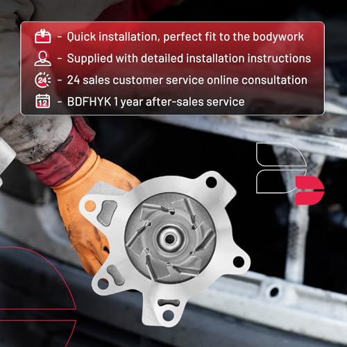 BDFHYK AW9406 Water Pump Kit Compatible with Scion xA/xB 2004-2006, Compatible with Toyota Echo 2000-2005, Prius 2001-2009, Yaris 2004-2018, Avanza 2007-2008/2010-2012, Replaces AW9406 - size: AW9406