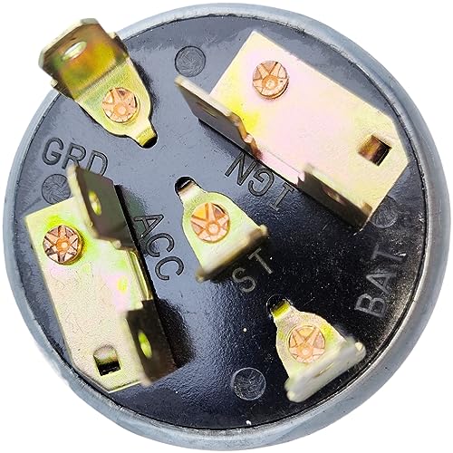XYZIL Ignition Switch w/Key 31-280 4 Position 7 Pin Compatible with Bobcat Tractor 31-280-31-280
