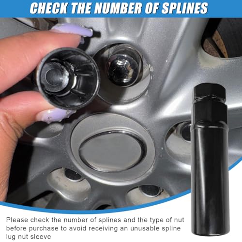 ZIMISI Large 7 Spline Lug Nut Socket (7 Spline) - size: 7 Spline