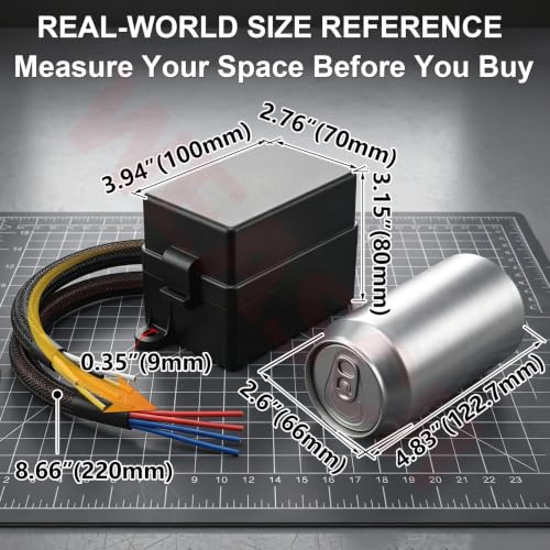 12V 6 Way Pre-Wired Fuse Relay Box Kit with 4 x 80A 4-Pin - size: 80A 4 Relay 6 Fuses, style: Pre-Wired