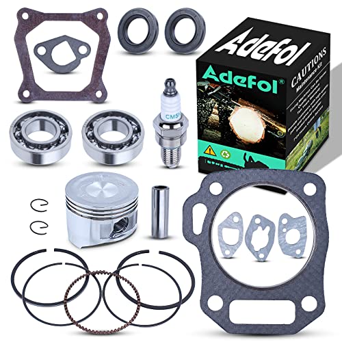 Adefol Cylinder Head Pistion Kit Crankshaft Bearing Oil Seal Rebuild Gasket for Honda GX160 GX200 5.5hp 6.5HP Engine