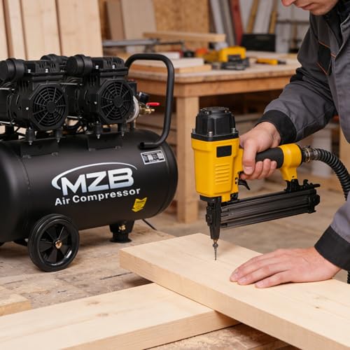 13.2 Gallon Ultra Quiet Air Compressor 115PSI Steel Tanks 70dB Noise Level Oil Free Air Compressor - size: 1.5HP - 13.2Gal