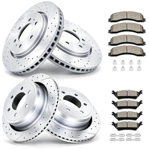 Acinoparts Front and Rear Brake Kit Replacement for 2012-2020 Ford F150 - size: ABK00401