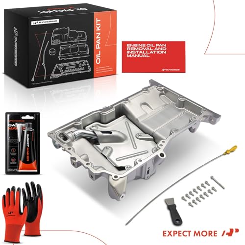 A-Premium 2.0L 2.2L 2.4L Engine Oil Pan Sump with Plug & Bolts - style: Complete Oil Pan Kit