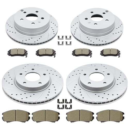 Acinoparts Front (12.64”) and Rear Brake Kit for 2010-2017 GMC Terrain - size: ABK01001