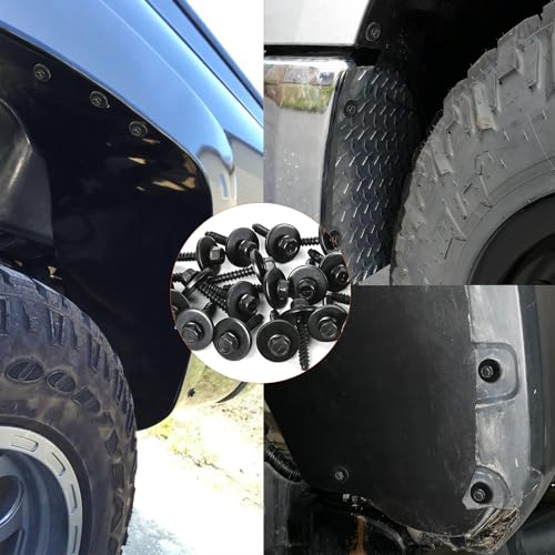 GOOACC 20pcs Fender Liner Bumper Cover Splash Shield Wheelhouse Liner - color: 20pcs Fender Clip