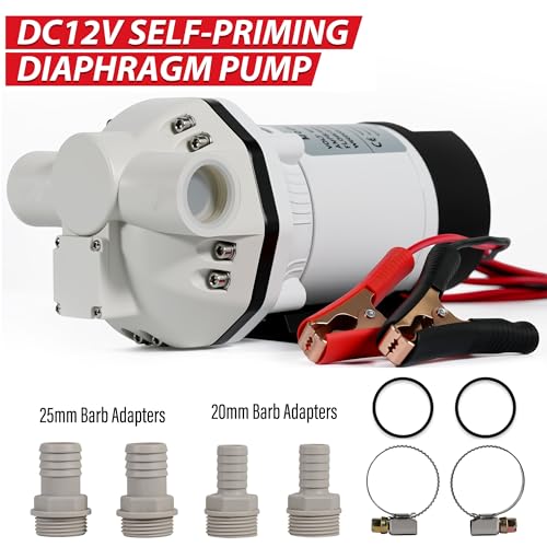 12V DC DEF Transfer Pump, 25PSI Diaphragm Self-Priming Transfer Pump