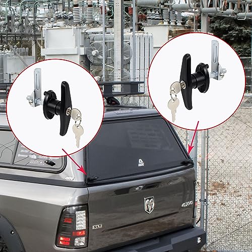 Steel T-Handle Cam, Locking cam for use with T Handle Locks 4Pcs (Left&Right) - style: Locking cam 2 Set(Left & Right)