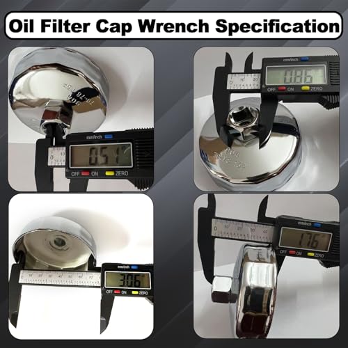78-79mm Oil Filter Wrench, 15 Flute Wrench & 1/2" Square Drive Flute Oil Filter Removal Tool - size: 78-79mm 15 Flute